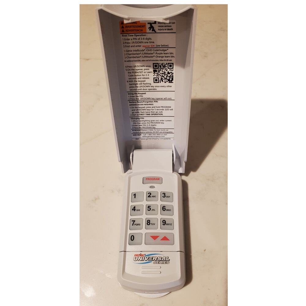 New Genie Universal Series Keypad Garage Door Opener Wireless Entry System